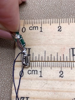 *Подвеска Зеленый Агат Романовы арт. 03-1821/00АГ-00-180 вес 1,49 г - фото 312509 *Подвеска Зеленый Агат Романовы арт. 03-1821/00АГ-00-180 вес 1,49 г - фото 312509