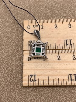 *Подвеска Зеленый Агат Романовы арт. 03-1821/00АГ-00-180 вес 1,49 г - фото 312510 *Подвеска Зеленый Агат Романовы арт. 03-1821/00АГ-00-180 вес 1,49 г - фото 312510