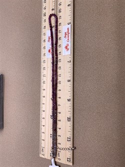 Бусы р.40 д.2*3 Корунд "градиент" Шри-Ланка арт 099093-40-4 Вес 7 г - фото 312573