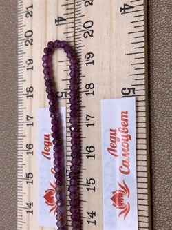 Бусы р.40 д.2*3 Корунд "градиент" Шри-Ланка арт 099093-40-4 Вес 7 г - фото 312575