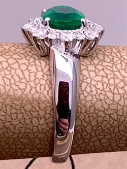 *Кольцо р.16,5 Зеленый Агат арт. 01-1167/00АГ-00-058 вес 3,39 г - фото 312580 *Кольцо р.16,5 Зеленый Агат арт. 01-1167/00АГ-00-058 вес 3,39 г - фото 312580