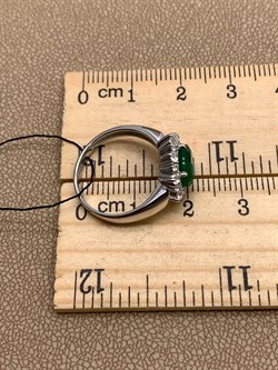 *Кольцо р.16,5 Зеленый Агат арт. 01-1167/00АГ-00-058 вес 3,39 г - фото 312585 *Кольцо р.16,5 Зеленый Агат арт. 01-1167/00АГ-00-058 вес 3,39 г - фото 312585