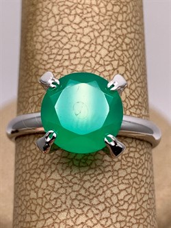 *Кольцо р.19 Зеленый Агат арт. 01-1840/00АГ-00-146 вес 3,09 г - фото 312601 *Кольцо р.19 Зеленый Агат арт. 01-1840/00АГ-00-146 вес 3,09 г - фото 312601