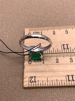 *Кольцо р.19 Зеленый Агат арт. 01-1840/00АГ-00-146 вес 3,09 г - фото 312603 *Кольцо р.19 Зеленый Агат арт. 01-1840/00АГ-00-146 вес 3,09 г - фото 312603