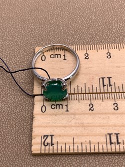 *Кольцо р.19 Зеленый Агат арт. 01-1840/00АГ-00-146 вес 3,09 г - фото 312604 *Кольцо р.19 Зеленый Агат арт. 01-1840/00АГ-00-146 вес 3,09 г - фото 312604