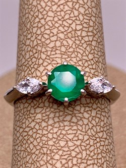 *Кольцо р.17 Зеленый Агат арт. 01-1928/00АГ-00-388 вес 2,36 г - фото 312611 *Кольцо р.17 Зеленый Агат арт. 01-1928/00АГ-00-388 вес 2,36 г - фото 312611