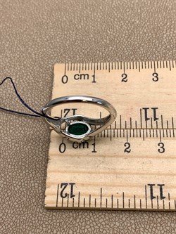 *Кольцо р.18 Зеленый Агат арт. 01-1850/00АГ-00-130 вес 2,49 г - фото 312624 *Кольцо р.18 Зеленый Агат арт. 01-1850/00АГ-00-130 вес 2,49 г - фото 312624