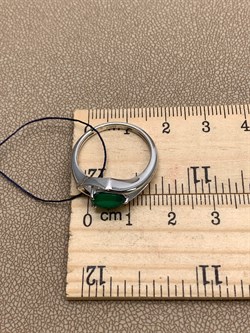 *Кольцо р.18 Зеленый Агат арт. 01-1850/00АГ-00-130 вес 2,49 г - фото 312625 *Кольцо р.18 Зеленый Агат арт. 01-1850/00АГ-00-130 вес 2,49 г - фото 312625