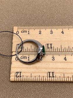 *Кольцо р.18 Зеленый Агат арт. 01-1850/00АГ-00-130 вес 2,49 г - фото 312626 *Кольцо р.18 Зеленый Агат арт. 01-1850/00АГ-00-130 вес 2,49 г - фото 312626