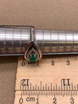 *Кольцо р.17,5 Зеленый Агат арт. 01-0807/00АГ-00-397 вес 3,37 г - фото 312638 *Кольцо р.17,5 Зеленый Агат арт. 01-0807/00АГ-00-397 вес 3,37 г - фото 312638