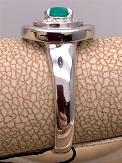 *Кольцо р.17,5 Зеленый Агат арт. 01-0807/00АГ-00-397 вес 3,37 г - фото 312643 *Кольцо р.17,5 Зеленый Агат арт. 01-0807/00АГ-00-397 вес 3,37 г - фото 312643