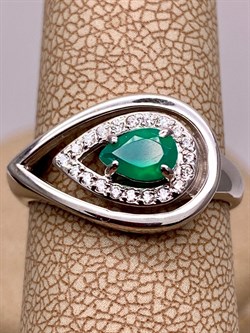 *Кольцо р.17,5 Зеленый Агат арт. 01-0807/00АГ-00-397 вес 3,37 г - фото 312644 *Кольцо р.17,5 Зеленый Агат арт. 01-0807/00АГ-00-397 вес 3,37 г - фото 312644