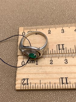 *Кольцо р.17,5 Зеленый Агат арт. 01-0807/00АГ-00-397 вес 3,37 г - фото 312647 *Кольцо р.17,5 Зеленый Агат арт. 01-0807/00АГ-00-397 вес 3,37 г - фото 312647