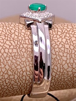 *Кольцо р.18,5 Зеленый Агат арт. 01-1053/00АГ-00-047 вес 3,21 г - фото 312661 *Кольцо р.18,5 Зеленый Агат арт. 01-1053/00АГ-00-047 вес 3,21 г - фото 312661