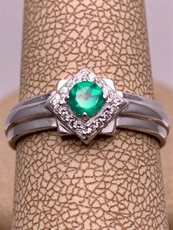 *Кольцо р.18,5 Зеленый Агат арт. 01-1053/00АГ-00-047 вес 3,21 г - фото 312662 *Кольцо р.18,5 Зеленый Агат арт. 01-1053/00АГ-00-047 вес 3,21 г - фото 312662