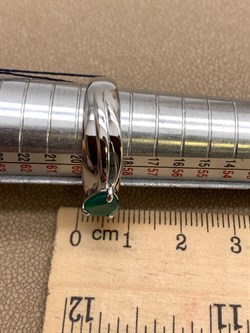 *Кольцо р.19 Зеленый Агат арт. 01-2041/00АГ-00-379 вес 4,28 г - фото 312692 *Кольцо р.19 Зеленый Агат арт. 01-2041/00АГ-00-379 вес 4,28 г - фото 312692