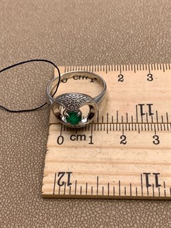 *Кольцо р.18,5 Зеленый Агат арт. 01-0770/00АГ-00-012 вес 3,72 г - фото 312709 *Кольцо р.18,5 Зеленый Агат арт. 01-0770/00АГ-00-012 вес 3,72 г - фото 312709