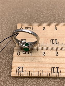 *Кольцо р.17,5 Зеленый Агат арт. 01-1930/00АГ-00-901 вес 2,71 г - фото 312725