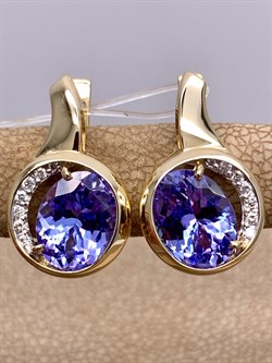 *Серьги Танзанит цв Лимонное арт. 2-106-723-31-932 вес 5,22 г - фото 312800 *Серьги Танзанит цв Лимонное арт. 2-106-723-31-932 вес 5,22 г - фото 312800