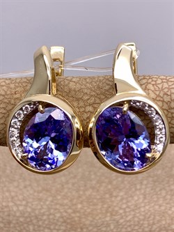 *Серьги Танзанит цв Лимонное арт. 2-106-723-31-932 вес 5,22 г - фото 312801 *Серьги Танзанит цв Лимонное арт. 2-106-723-31-932 вес 5,22 г - фото 312801