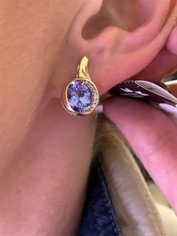 *Серьги Танзанит цв Лимонное арт. 2-106-723-31-932 вес 5,22 г - фото 312804 *Серьги Танзанит цв Лимонное арт. 2-106-723-31-932 вес 5,22 г - фото 312804