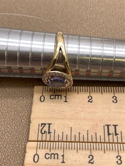 *Кольцо р.19,5 Танзанит цв Лимонное арт 1-306220-00-31-668 вес 3,81 г - фото 312810