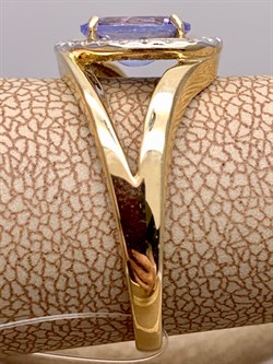 *Кольцо р.19,5 Танзанит цв Лимонное арт 1-306220-00-31-668 вес 3,81 г - фото 312815