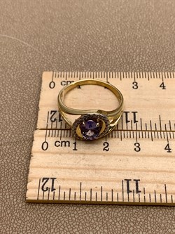 *Кольцо р.19,5 Танзанит цв Лимонное арт 1-306220-00-31-668 вес 3,81 г - фото 312819