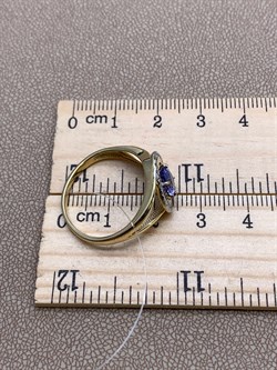 *Кольцо р.19,5 Танзанит цв Лимонное арт 1-306220-00-31-668 вес 3,81 г - фото 312820