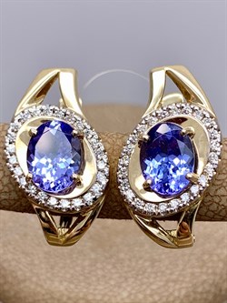 *Серьги Танзанит цв Лимонное арт 2-306220-00-31-675 вес 6,06 г - фото 312824 *Серьги Танзанит цв Лимонное арт 2-306220-00-31-675 вес 6,06 г - фото 312824