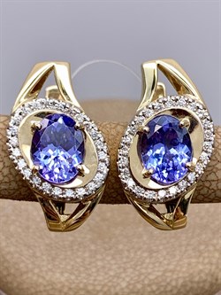 *Серьги Танзанит цв Лимонное арт 2-306220-00-31-675 вес 6,06 г - фото 312826 *Серьги Танзанит цв Лимонное арт 2-306220-00-31-675 вес 6,06 г - фото 312826