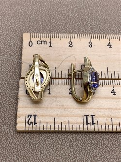 *Серьги Танзанит цв Лимонное арт 2-306220-00-31-675 вес 6,06 г - фото 312828 *Серьги Танзанит цв Лимонное арт 2-306220-00-31-675 вес 6,06 г - фото 312828