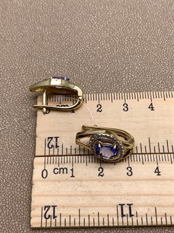 *Серьги Танзанит цв Лимонное арт 2-306220-00-31-675 вес 6,06 г - фото 312830 *Серьги Танзанит цв Лимонное арт 2-306220-00-31-675 вес 6,06 г - фото 312830