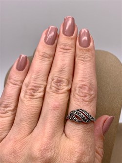 *Кольцо р.18 Марказит арт. HR1137-328 Вес 3,21 г - фото 312912 *Кольцо р.18 Марказит арт. HR1137-328 Вес 3,21 г - фото 312912