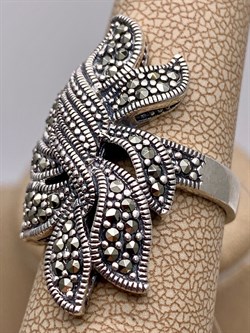 *Кольцо р.18,5 Марказит арт. HR578-937 Вес 9,58 г - фото 312953