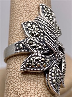 *Кольцо р.18,5 Марказит арт. HR578-937 Вес 9,58 г - фото 312954