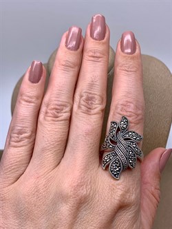 *Кольцо р.20 Марказит арт. HR578-968 Вес 9,54 г - фото 312963 *Кольцо р.20 Марказит арт. HR578-968 Вес 9,54 г - фото 312963