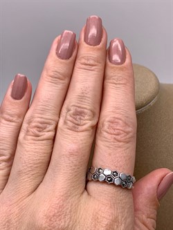 *Кольцо р.18,5 Соты Марказит арт. HR1591-618 Вес 3,51 г - фото 313012 *Кольцо р.18,5 Соты Марказит арт. HR1591-618 Вес 3,51 г - фото 313012