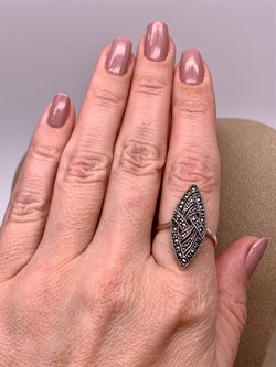 *Кольцо р.18 Маркиз арт. HR096-764 вес 3,58 г - фото 313040