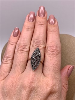 *Кольцо р.17 Маркиз арт. HR096-757 вес 3,45 г - фото 313048