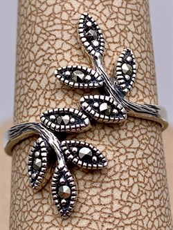 *Кольцо р.17,5 Марказит арт. HR495-403 вес 2,76 г - фото 313122