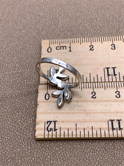 *Кольцо р.17,5 Марказит арт. HR495-403 вес 2,76 г - фото 313124