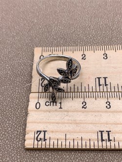 *Кольцо р.17,5 Марказит арт. HR495-403 вес 2,76 г - фото 313125