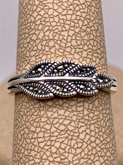 *Кольцо р.18 Марказит арт. HR1404-441 Вес 2,84 г - фото 313144