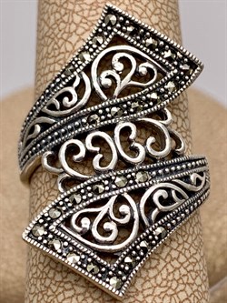 *Кольцо р.17,5 Марказит арт. К 1015-781 вес 5,14 г - фото 313165 *Кольцо р.17,5 Марказит арт. К 1015-781 вес 5,14 г - фото 313165