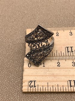 *Кольцо р.17,5 Марказит арт. К 1015-781 вес 5,14 г - фото 313168 *Кольцо р.17,5 Марказит арт. К 1015-781 вес 5,14 г - фото 313168