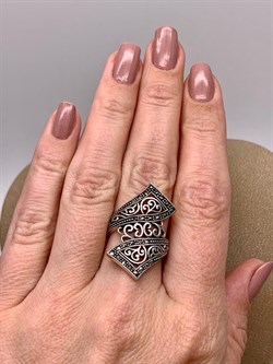 *Кольцо р.17 Марказит арт. HR1015-662 вес 5,09 г - фото 313172