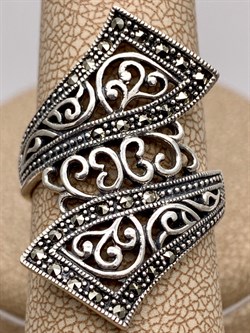 *Кольцо р.17 Марказит арт. HR1015-662 вес 5,09 г - фото 313176