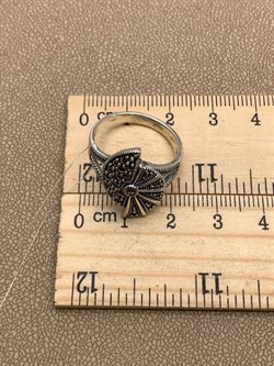 *Кольцо р.18 Марказит арт. HR1649-380 вес 4,85 г - фото 313218