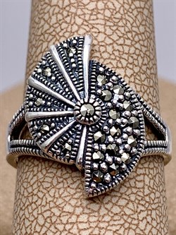 *Кольцо р.17 Марказит арт. HR1649-373 вес 4,86 г - фото 313226